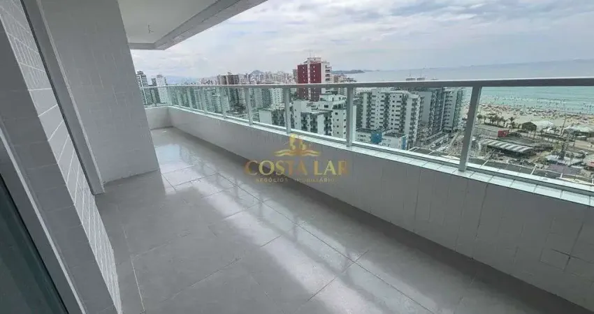 Apartamento novo, vista mar, com 3 quartos e 2 vagas na Ocian, Praia Grande!