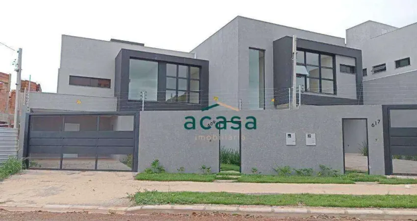 Sobrado com 1 suíte mais 2 dormitórios à venda, 122 m² - cancelli - cascavel/pr