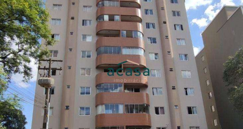 Apartamento a duas quadras da avenida Brasil com 3 quartos, duas vagas de garagem, por R$640.000,00, centro, Cascavel, PR.