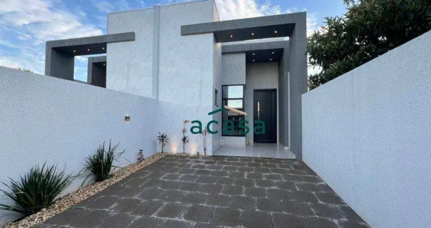 Casa com 3 dormitórios à venda, 81 m² por R$ 520.000,00 - Santa Cruz - Cascavel/PR