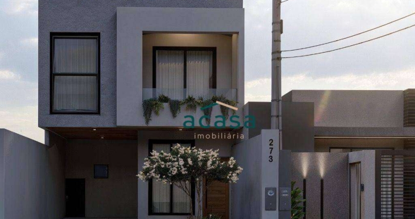 Sobrado com 3 dormitórios à venda, 140 m² por R$ 790.000,00 - Jardim Piovesan - Cascavel/PR