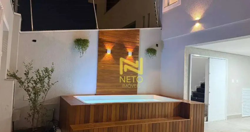 Sobrado 200m2 com 3 suítes, 5 vagas e piscina com hidromassagem - parque são domingos