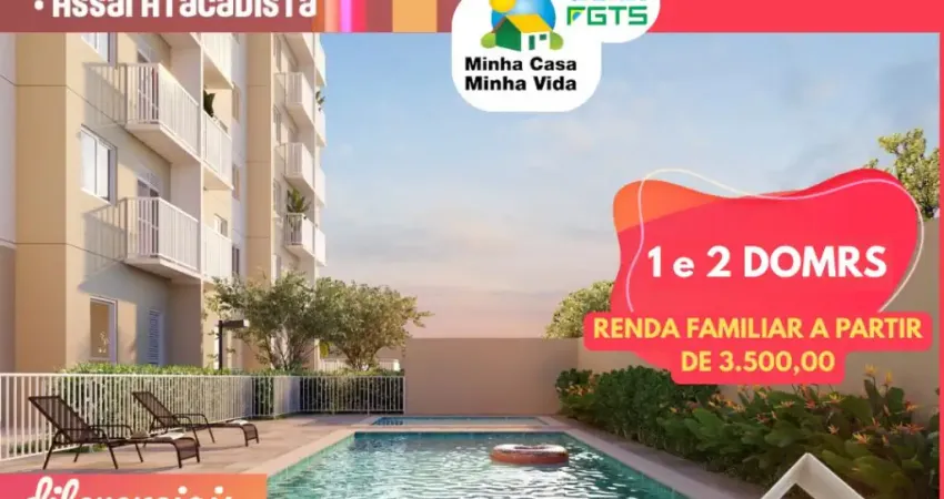 Apartamento com 1 e 2 dorm. com vaga  na Penha