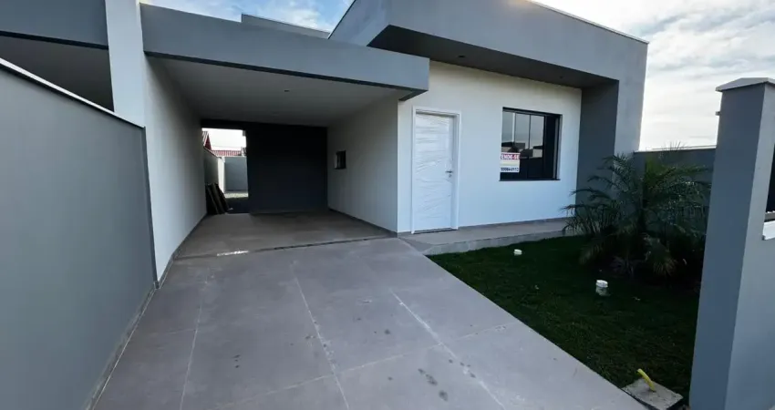 Casa nova com 1 suíte + 2 quartos – 91m² – bairro vila nova, barra velha/sc