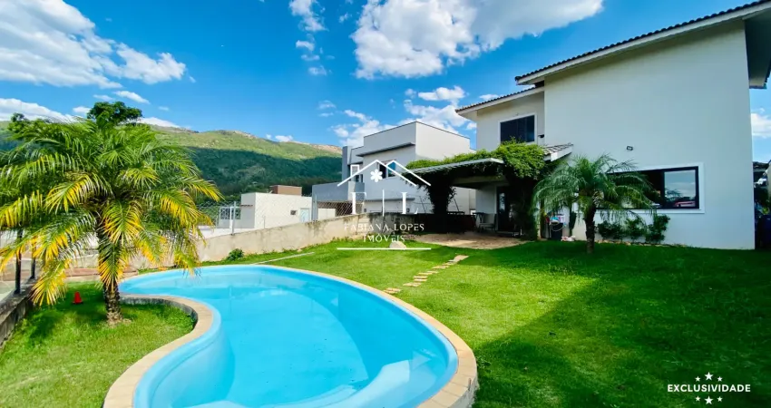 Já imaginou ter essa vista todos os dias? casa para locação em condomínio próximo à lucas, em atibaia