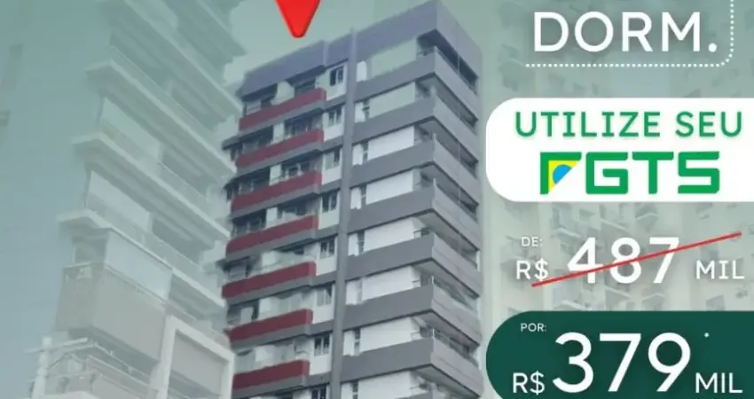 Apartamento 25m² - para morar ou investir -  pé no metrô - entrega dez25