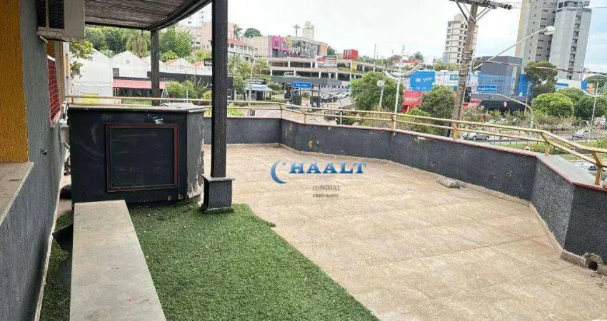 Salão para alugar, 90 m² por r$ 3.720,00/mês - bela vista - jundiaí/sp