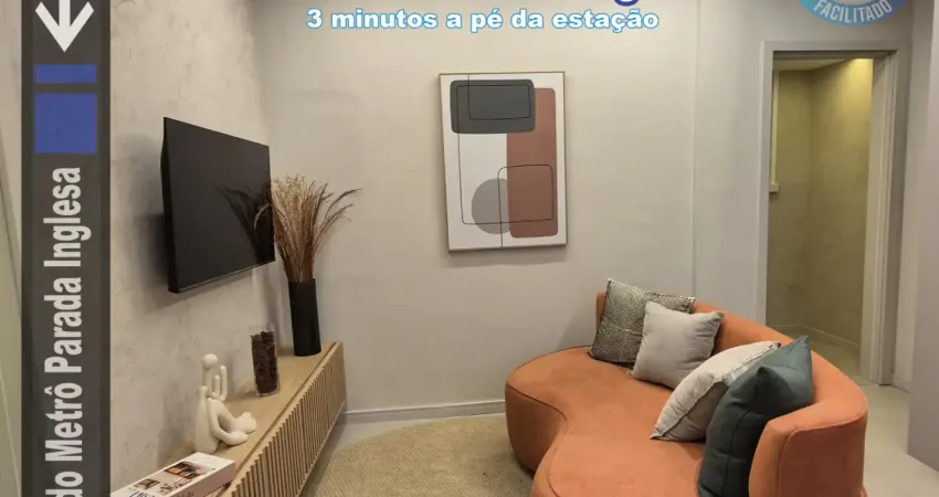 Apartamento a 3 minutos a pé do Metrô Parada Inglesa. Apenas 280 metros da estação