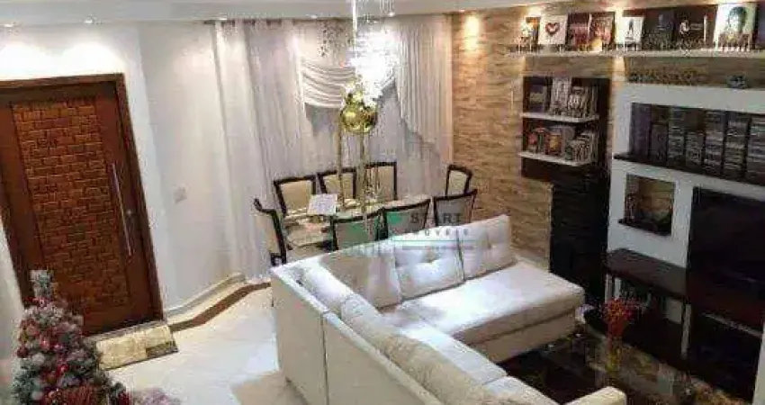 Sobrado com 3 dormitórios à venda, 218 m² por r$ 1.000.000 - jardim das maravilhas - santo andré/sp