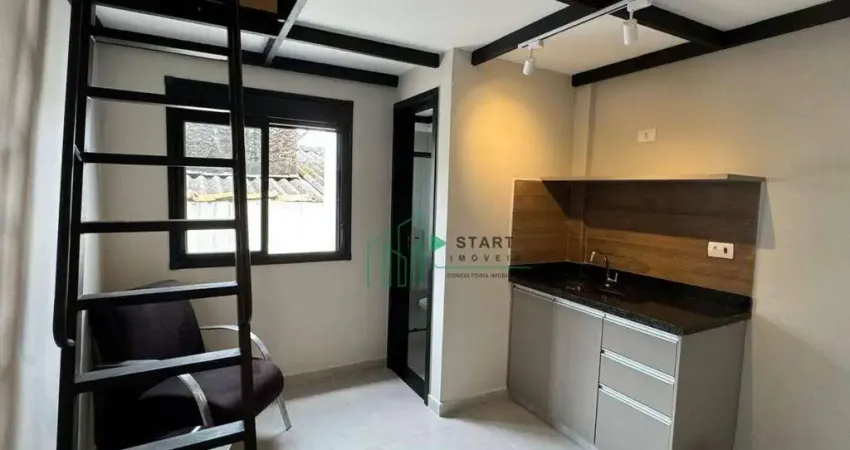 Kitnet com 1 dormitório para alugar, 19 m² por r$ 1.850/mês - bangu - santo andré/sp