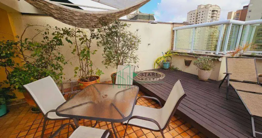 Cobertura com 3 dormitórios, 250 m² - venda por r$ 1.780.000,00 ou aluguel por r$ 11.482,00/mês - jardim - santo andré/sp