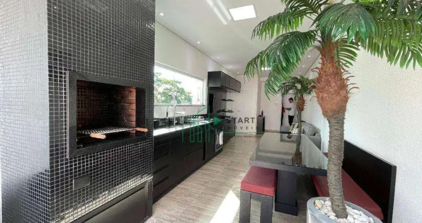 Cobertura com 3 dormitórios à venda, 134 m² por r$ 1.050.000 - vila valparaíso - santo andré/sp