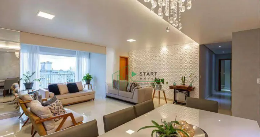 Cobertura com 4 dormitórios à venda, 192 m² por r$ 1.800.000 - vila valparaíso - santo andré/sp