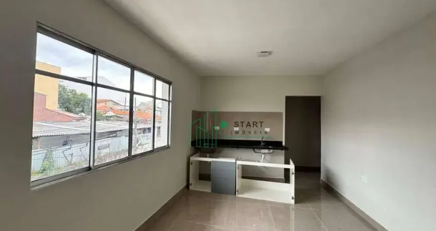 Kitnet com 1 dormitório para alugar, 25 m² por r$ 1.220/mês - parque das nações - santo andré/sp