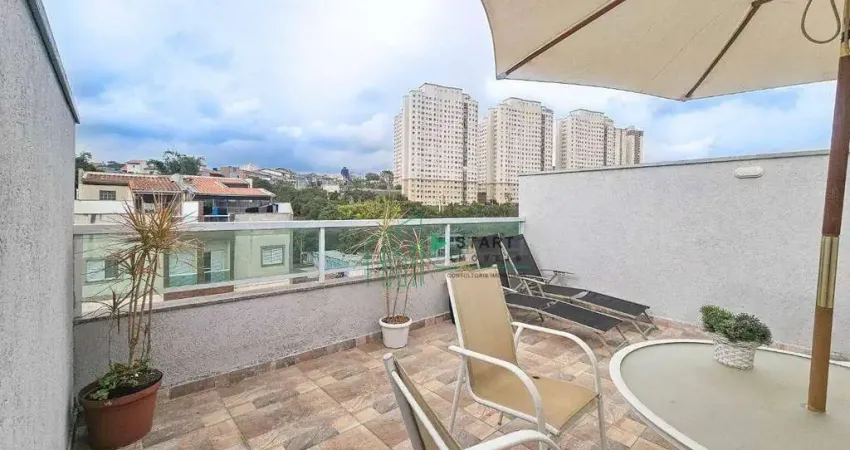 Cobertura com 2 dormitórios à venda, 88 m² por R$ 362.500 - Cidade São Jorge - Santo André/SP