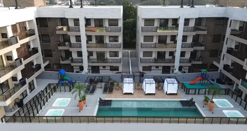 Estilo resort - home clube completo! apartamento com 2 quartos na praia de palmas, frente rua