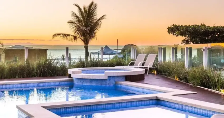 Pé na areia! apartamento vista para o mar, com 3 dormitórios na praia de palmas ️