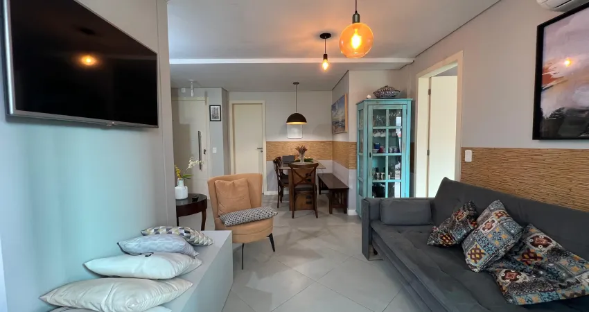 Apartamento mobiliado em palmas por r$ 499 mil, sua chance de ter imóvel na praia mais desejada de sc!