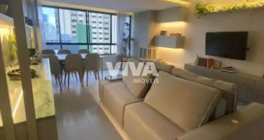Lindo apartamento 3 dormitorios, 1 suite, pronto para moarar, com 2 vagas cobertas, sala integrada com a sacada.