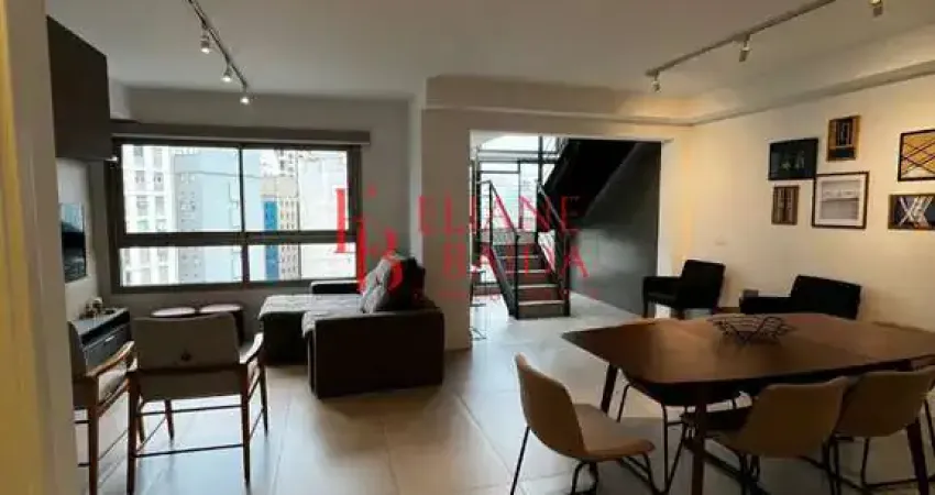 Apartamento duplex charmoso de alto padrão no jardim paulista: 2 suítes sendo 1 cosed , 1sala ampla , 3 banheiros, 2 vagas - 87m² - venda ou locação.