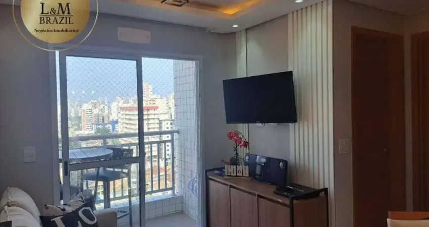 Apartamento com 2 dormitórios à venda, 45 m² por r$ 460.000,00 - aviação - praia grande/sp