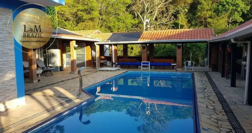 Chácara com 6 dormitórios à venda, 3300 m² por r$ 1.670.000,00 - rio acima - atibaia/sp