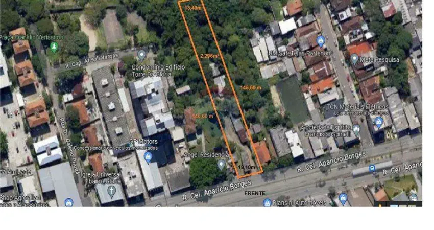 Terreno à venda na Rua Coronel Aparício Borges, 1100, Glória, Porto Alegre