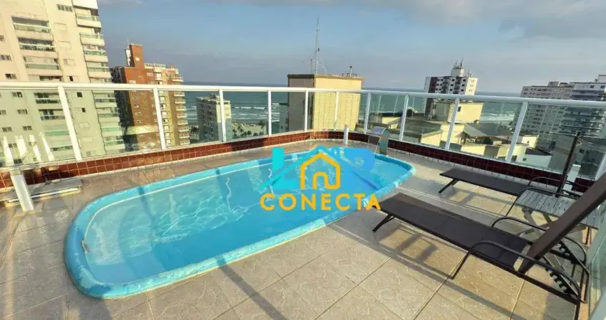 Cobertura à venda, 430 m² por r$ 3.000.000,00 - ocian - praia grande/sp