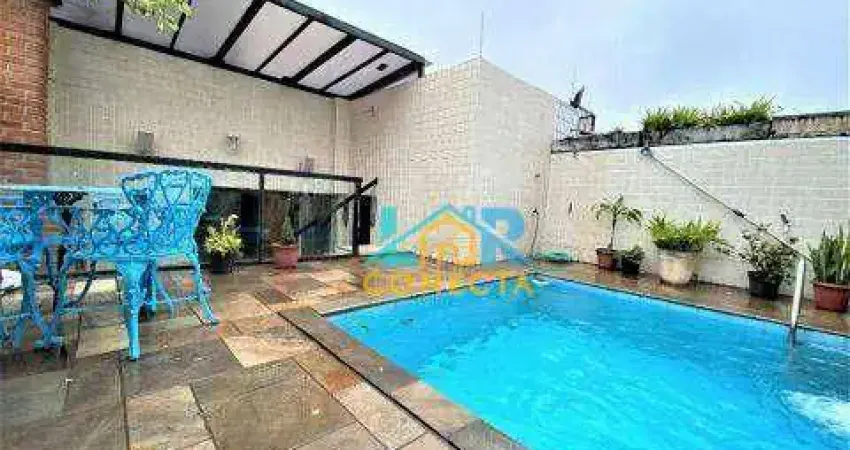 Cobertura com 3 dormitórios à venda, 320 m² por r$ 1.500.000,00 - pompéia - santos/sp