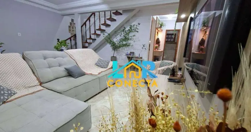 Sobrado com 2 dormitórios à venda, 122 m² por r$ 549.000,00 - vila antártica - praia grande/sp