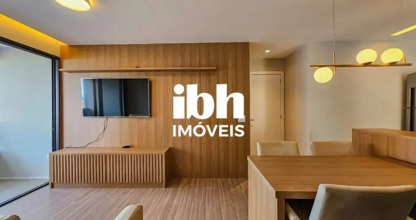 Apartamento para aluguel: mobiliado, 2qts/2s, vila da serra, nova lima – 2 vagas