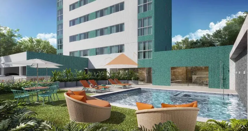 Edf. domus jequitinhonha, 24 m², piso em porcelanato, lazer completo e a 5 minutos a pé da praia