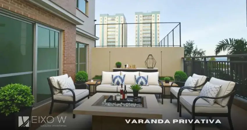 Apartamento garden à venda em águas claras - varanda - térreo - 3 garagens