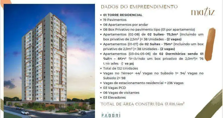 Apartamento com 2 dormitórios à venda, 66 m² por r$ 610.220 - jardim paulistano - são josé do rio preto/sp