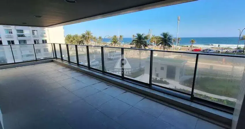 Apartamento de alto padrão - 4 suítes, frente mar na barra da tijuca na altura do posto 5