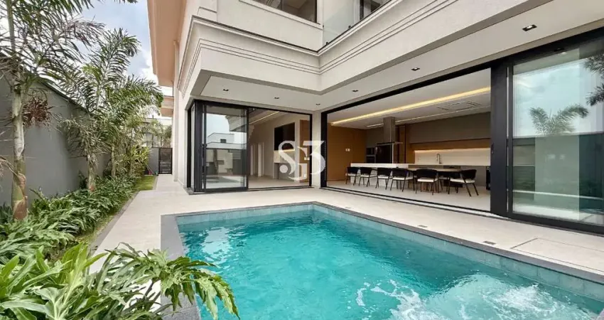 Mansão de luxo em condomínio arborais: 4 suítes, piscina e automação residencial em campinas-sp!