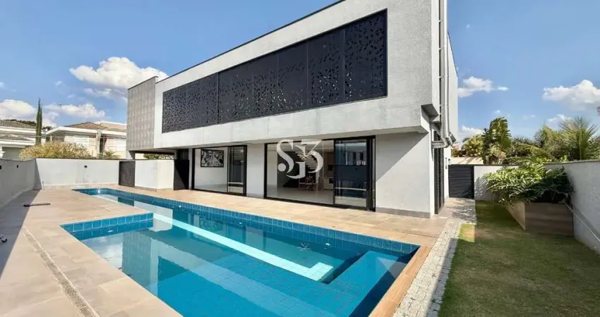 Aluguel de casa de luxo no swiss park - 4 quartos, 463m², r$16.000 - campinas/sp