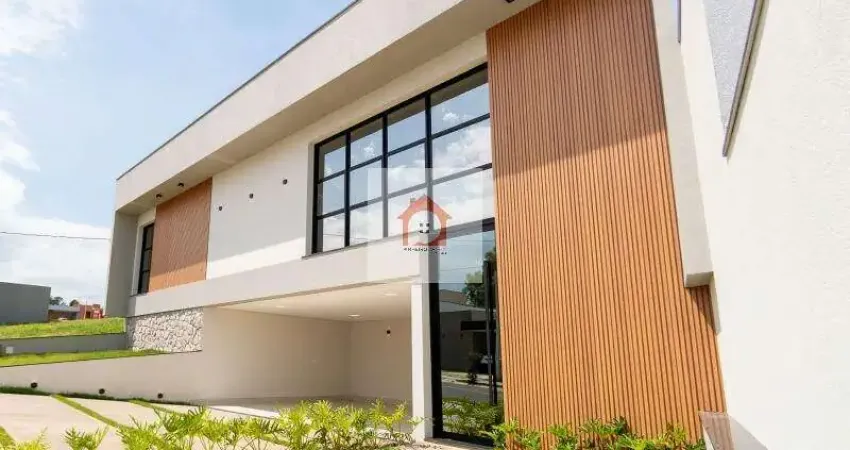 Casa de alto padrão mobiliada com 3 suítes e área de lazer com piscina à venda no gran reserve - indaiatuba