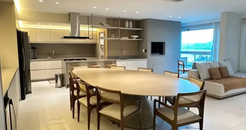 Quadra mar com vista definitiva no centro de itapema 3 suites 4 vagas finamente mobiliado