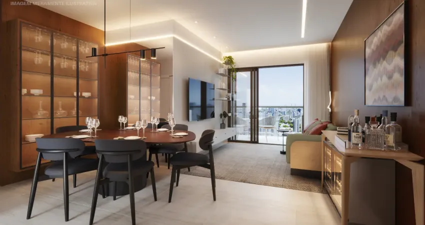 Excelente 3 quartos, sendo 1 suíte, 87 mts com varanda no rosarinho