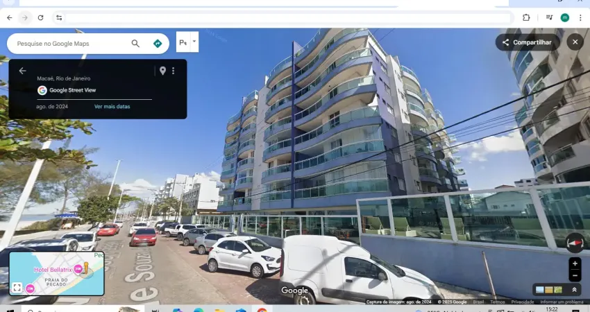 Apartamentos cobertura para locação na praia do pecado/lagoa em macaé/rj, 03 quartos e 3 vagas.