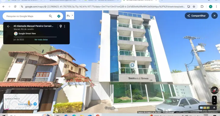 Apartamentos para locação na riviera fluminense em macaé/rj, 02 quartos, 1 vaga, armários planejados.