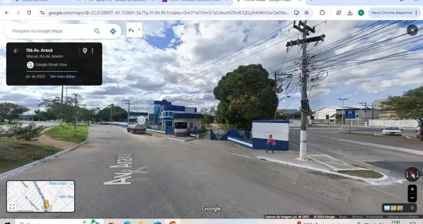 Galpão para locação no lagomar perto de cabiúnas, macaé/rj, área 7.800m2, galpão 900m2, guaritas.