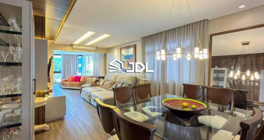 Apartamento mobiliado à venda no bairro ponta aguda, em blumenau, com 3 dormitórios e 127,18 m² de área útil