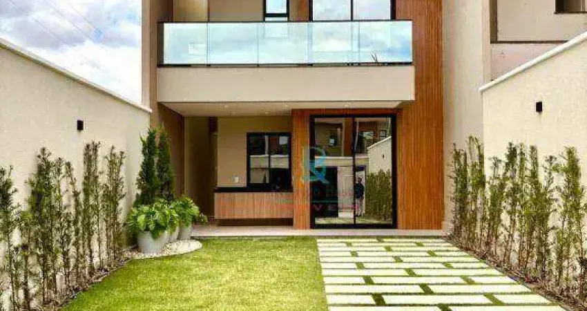 Casa com 4 dormitórios à venda, 132 m² por r$ 739.000 - urucunema - eusébio/ce