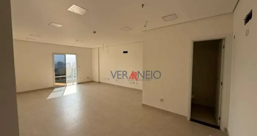 Sala para alugar, 45 m² por r$ 4.327,00/mês - boqueirão - praia grande/sp
