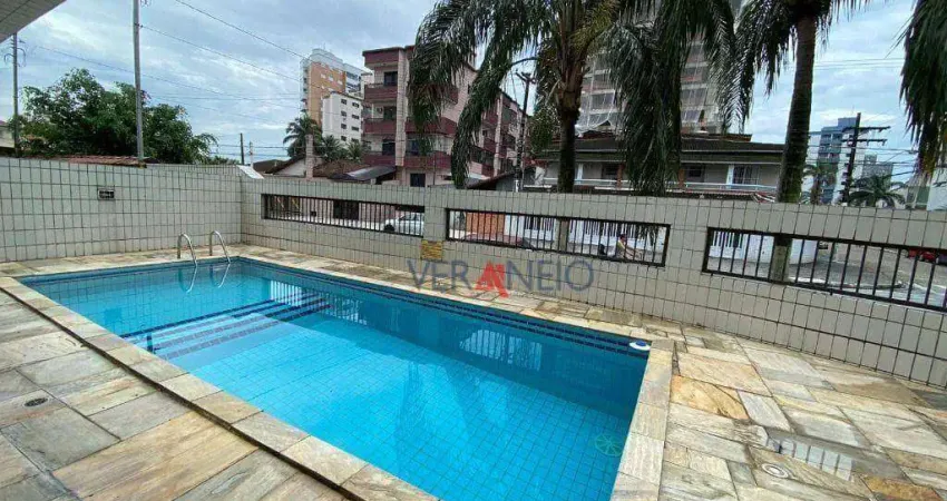 Apartamento com 1 dormitório à venda, 49 m² por r$ 290.000 - vila guilhermina - praia grande/sp