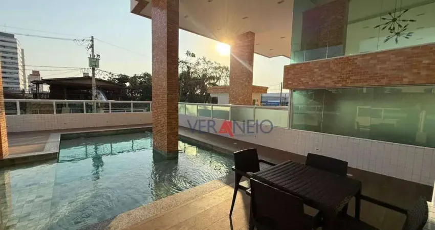 Apartamento com 2 dormitórios à venda, 77 m² por r$ 410.000 - vila guilhermina - praia grande/sp