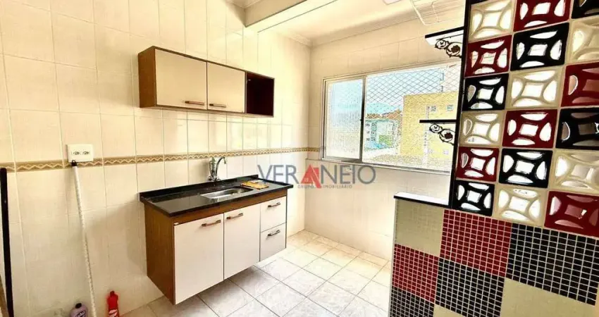 Apartamento com 1 dormitório à venda, 36 m² por r$ 230.000 - vila caiçara - praia grande/sp