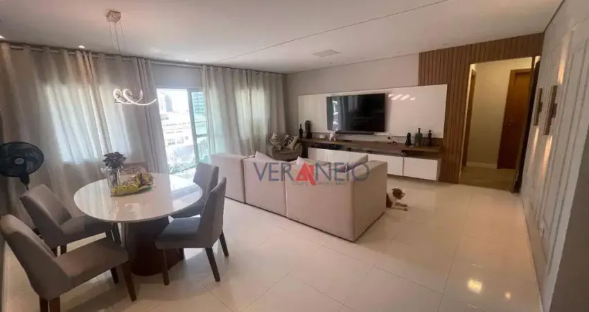 Apartamento com 4 dormitórios à venda, 156 m² por r$ 1.190.000 - canto do forte - praia grande/sp